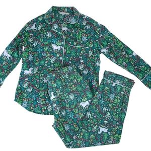 Print Fresh Unicorn Garden Green Pajama Pant Set XS/S